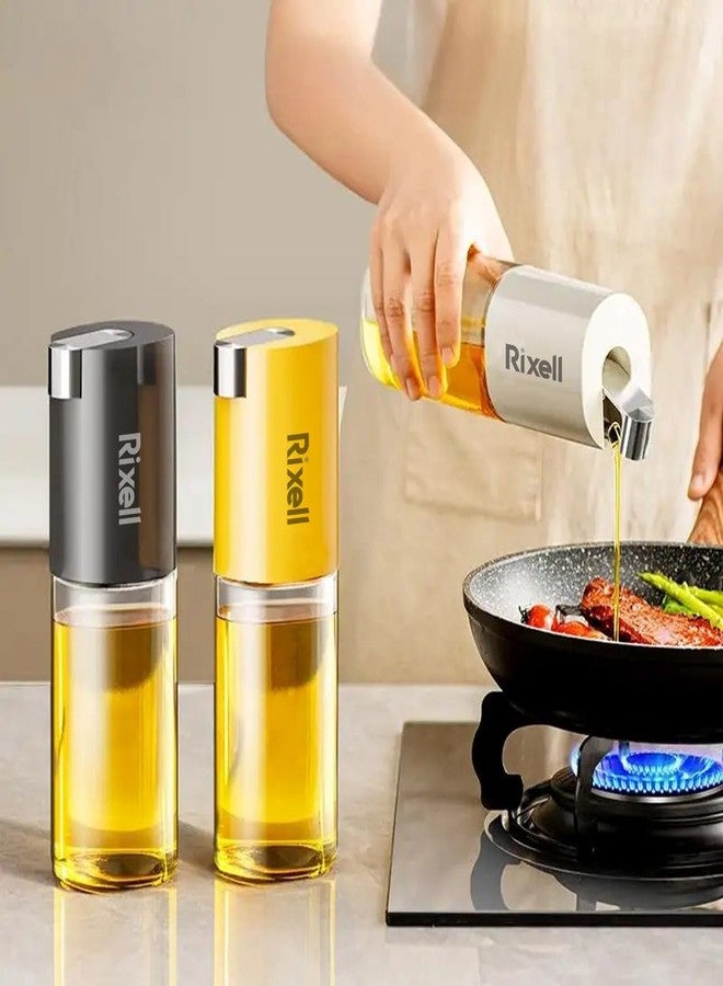 RIXELL Plastic Oil Dispenser Bottle with Gravity Spout, 500ml Leakproof Container for Cooking, Air Fryer, BBQ, Salad, Non-Stick Pans, BPA-Free (PACK OF-1 MULTI COLOUR) (PLASTIC) - Image 3